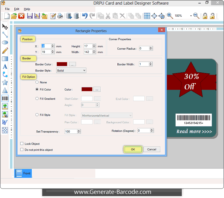 Card and Label Maker Software screenshots design tags Generate