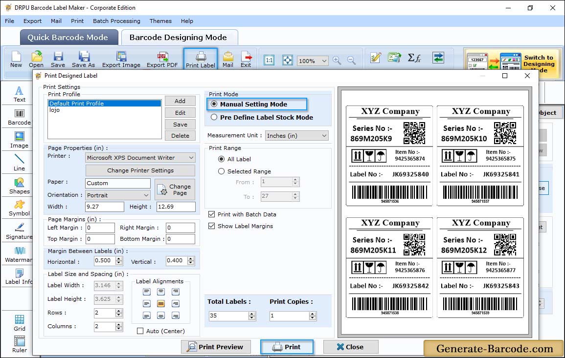 Print Settings