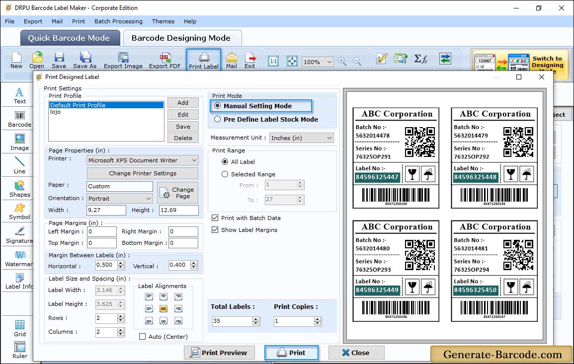 Print Settings