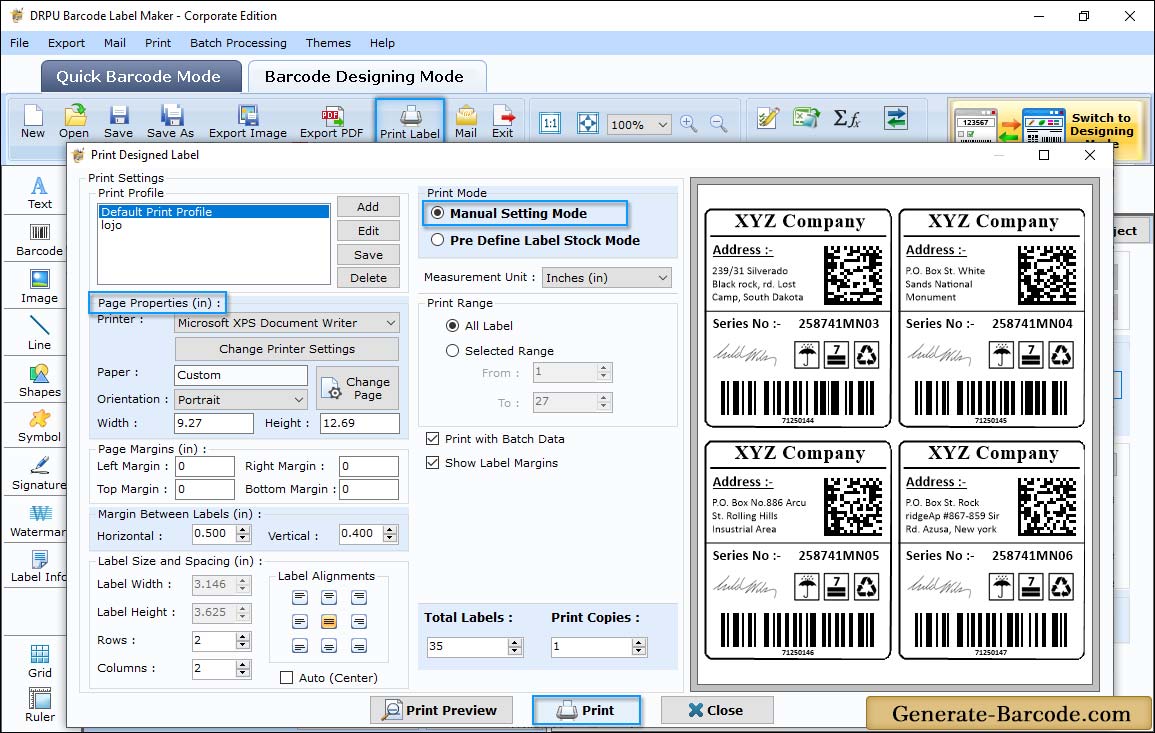 Print Settings