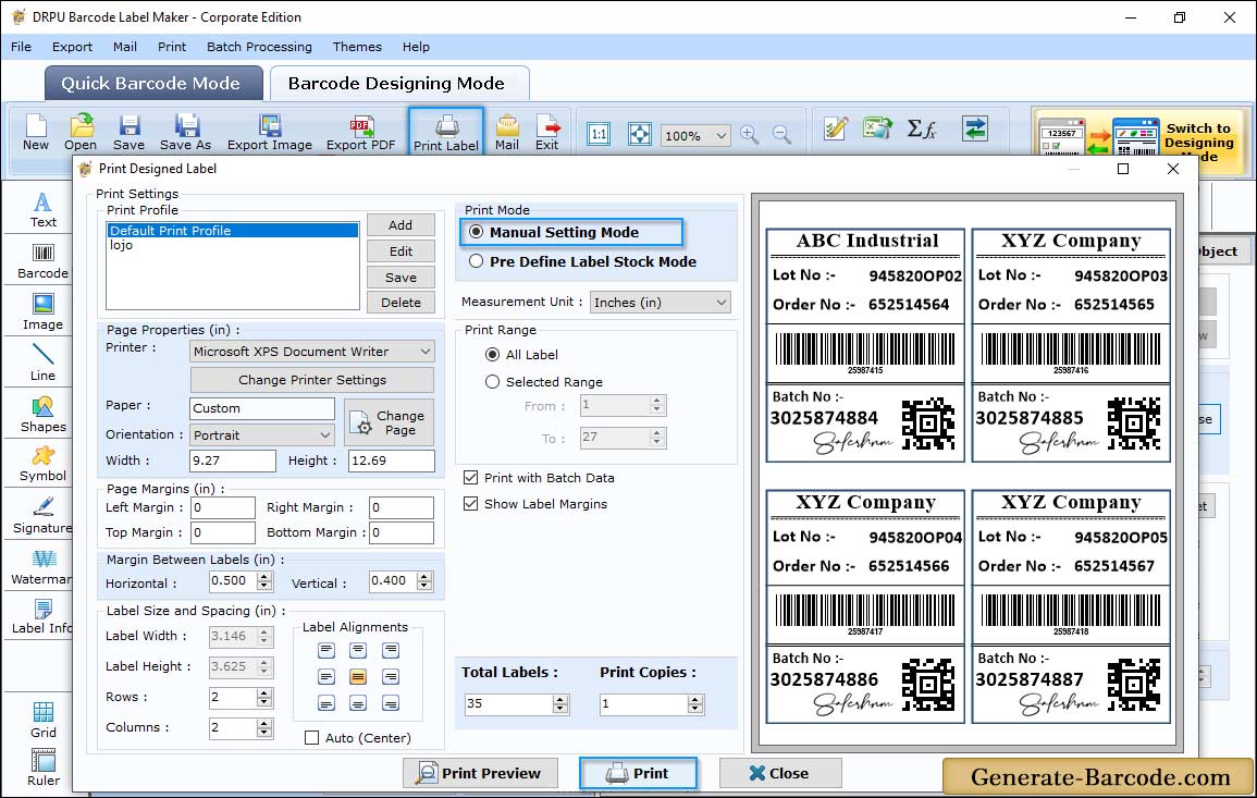 Print Settings