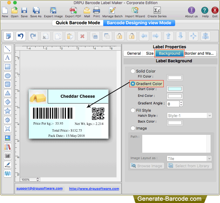 Mac Barcode Software (Corporate Edition)