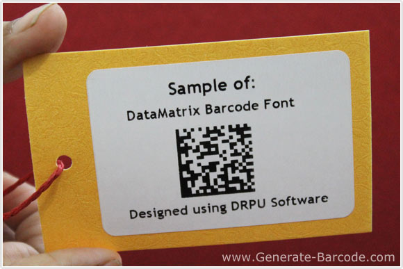 Sample of DataMatrix Barcode Font