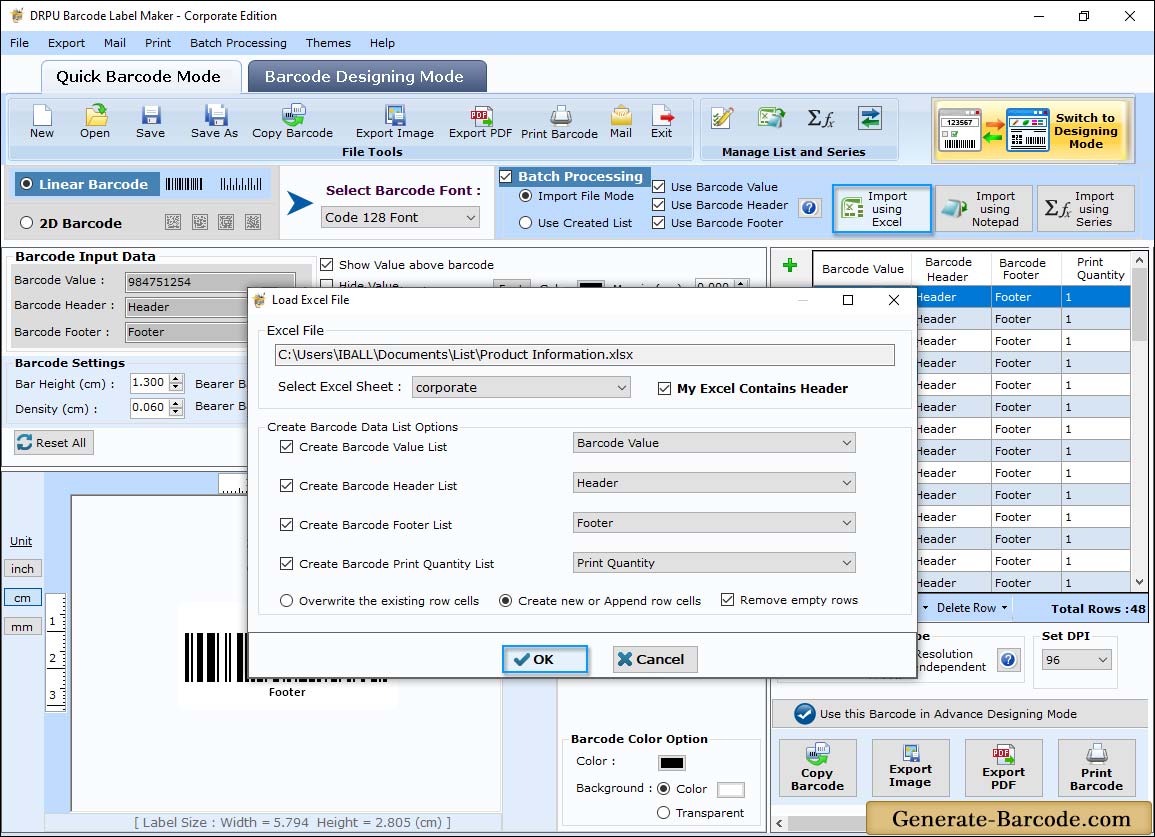 Select details from text file