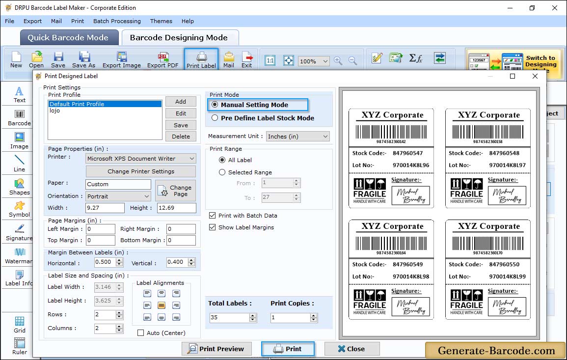 Print Settings