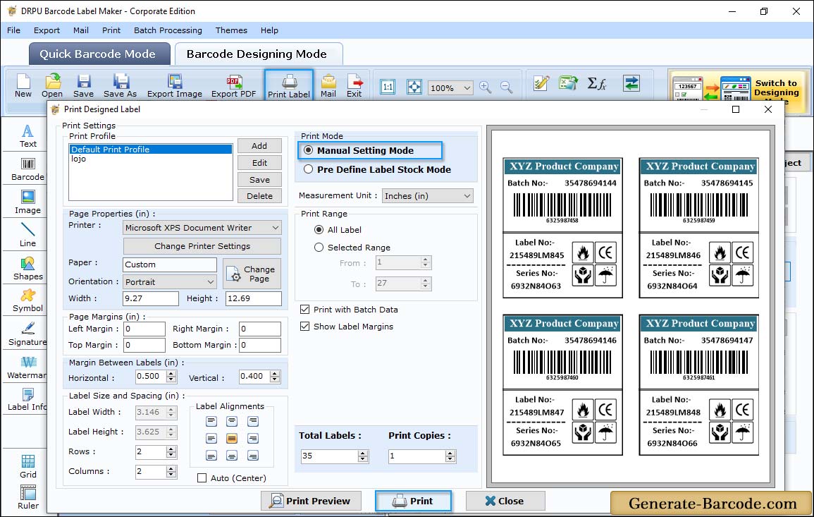 Print Settings