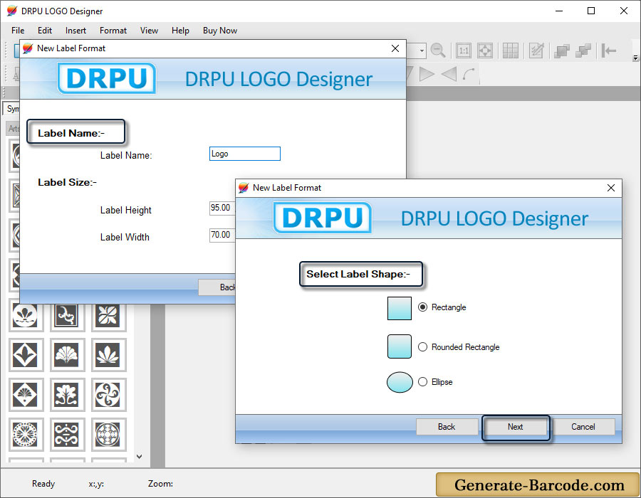 Label properties