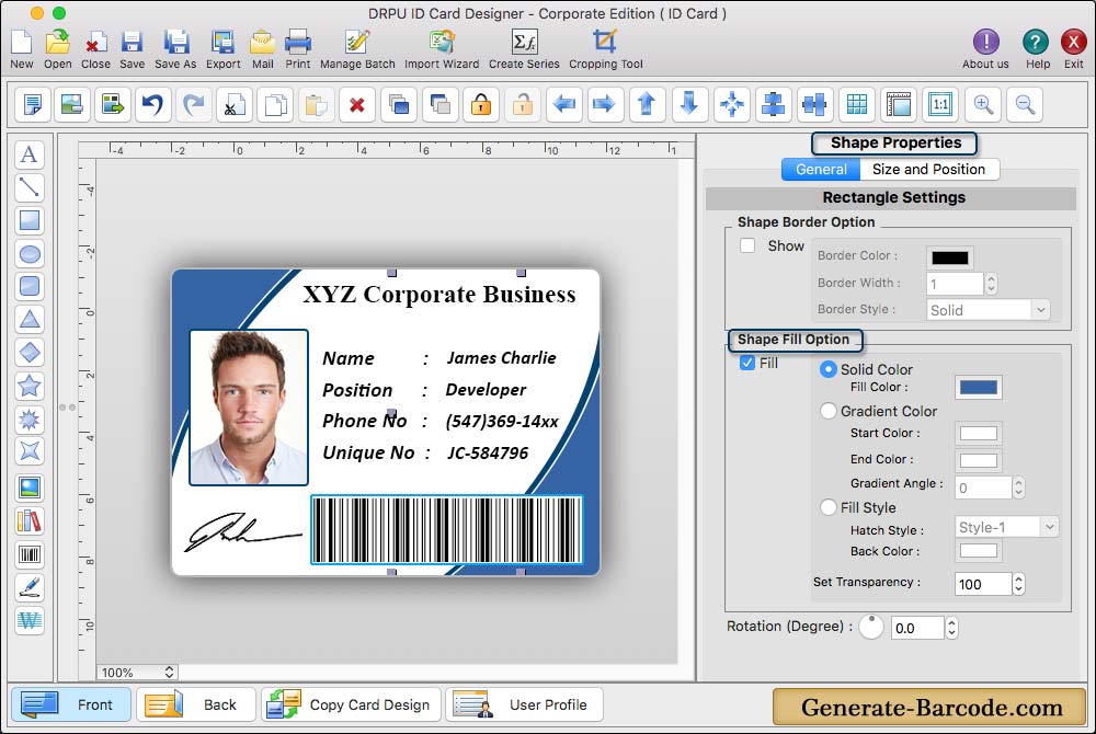 Mac ID Cards Maker (Corporate Edition)