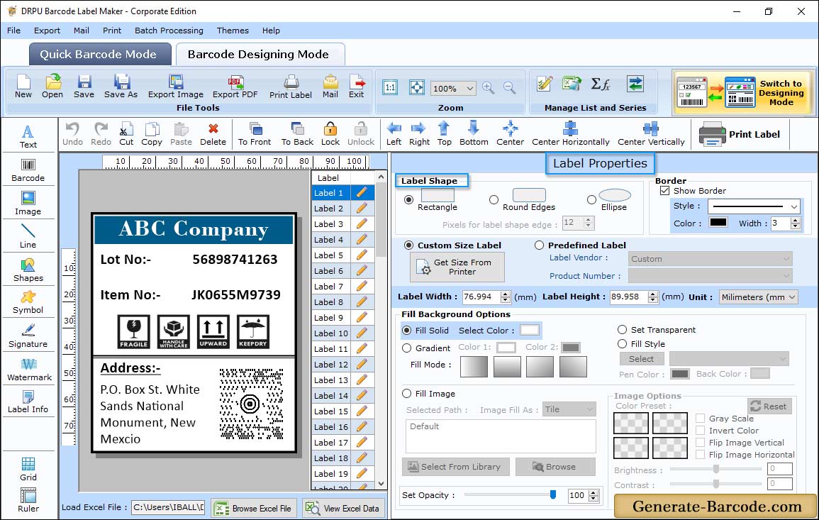 MaxiCode Card Properties MaxiCode Card Properties
