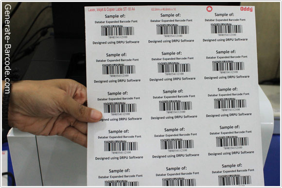 Printing Barcode Sheet