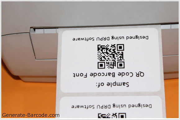 QR code font designed by generate barcode software – Generate-Barcode.com