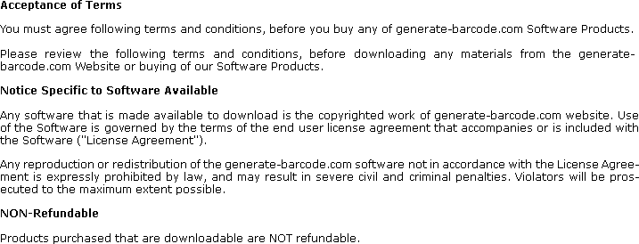 Terms and Conditions