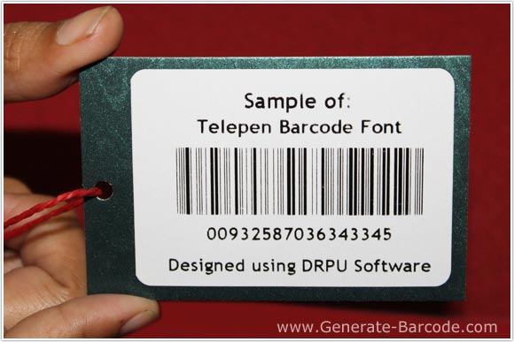 Sample of Telepen Barcode Font Sample of Telepen Barcode Font