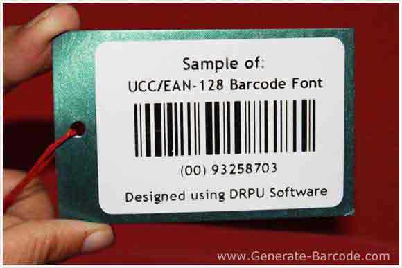 Sample of UCC/EAN-128 Barcode Font