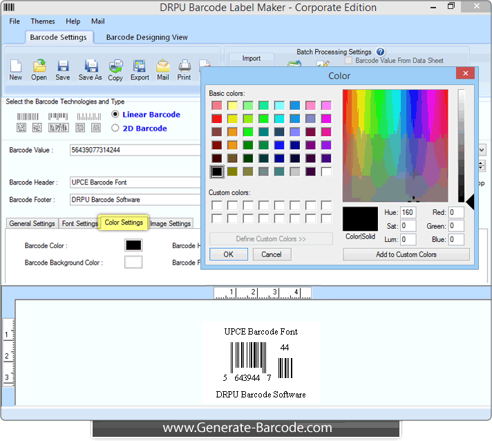 Color Settings