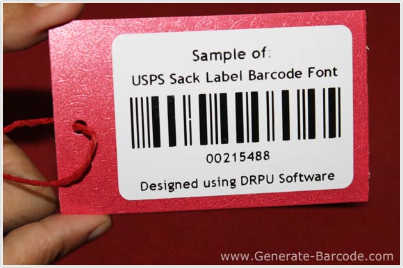 Sample of USPS Sack Label Barcode Font Sample of USPS Sack Label Barcode Font