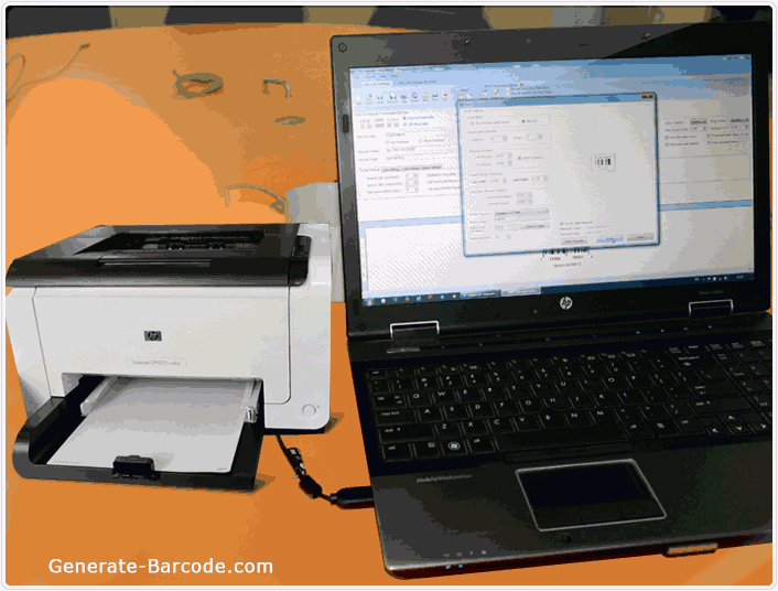 Laser Printer connected with system